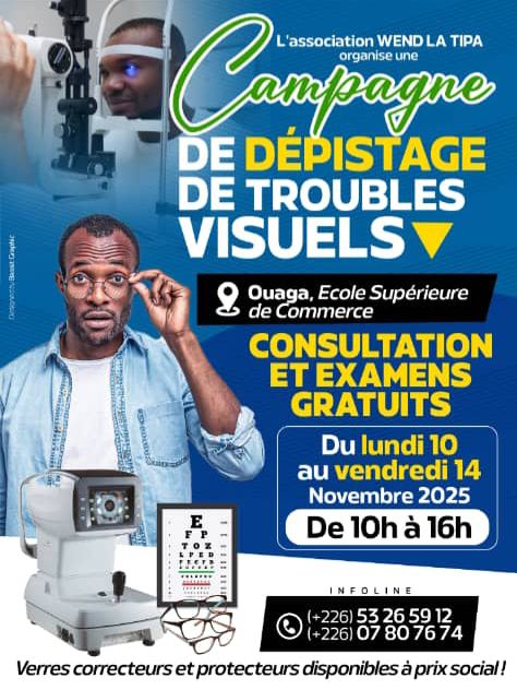 CAMPAGNE DE DEPISTAGE DE TROUBLES VISUELS.